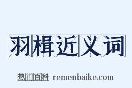 羽楫近义词是什么意思的图片